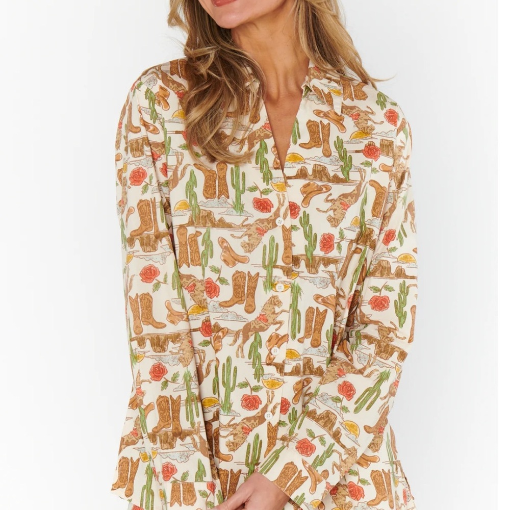 Show Me Your Mumu Rodeo Escape PJ Set Size XS. - Picture 3 of 5